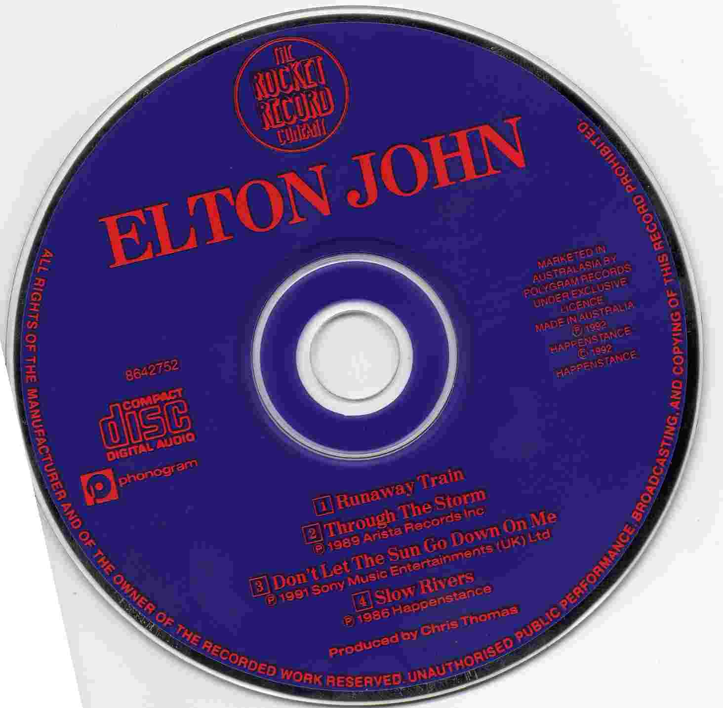 Elton John & Eric Clapton  Runaway Train : CD